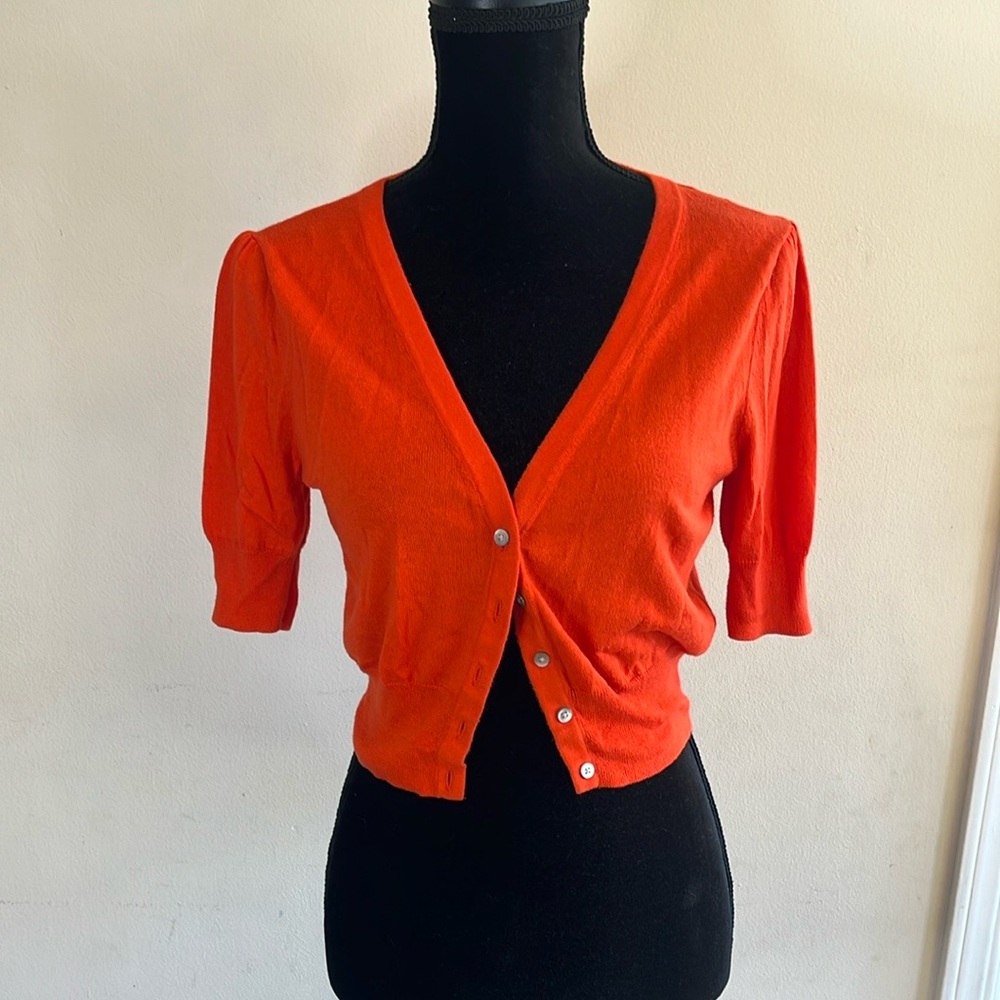 Old Navy Orange Cardigan